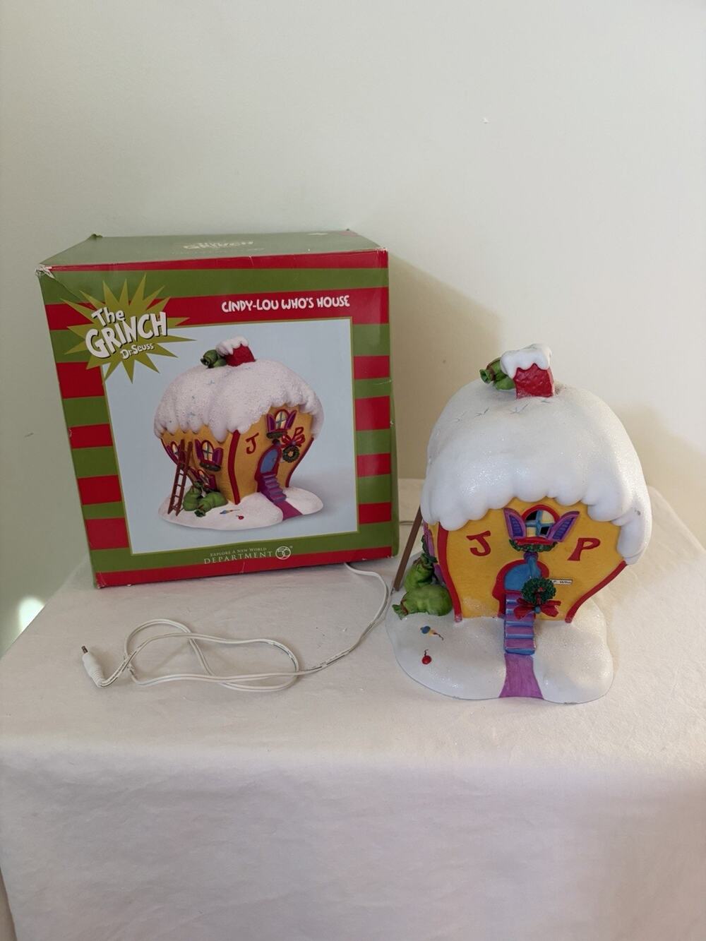 Dept 56 The Grinch Dr Suess CINDY LOU WHO'S HOUSE 803392 Boxed 2011